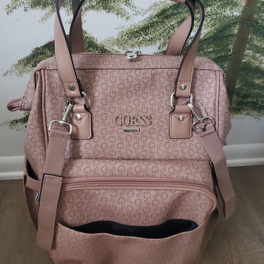 GUESS Dusty Rose Keota Travel Diaper Backpack